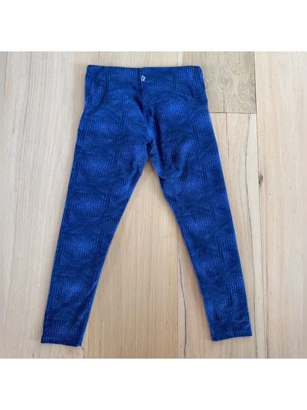 Tuff Athletics Blue Leggings Yoga Exercise Pants Size Large - Image 4