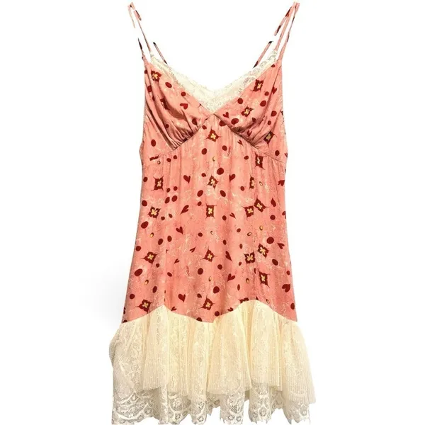 Anthropologie‎ Gulhatun Aydin Sweetheart Mini Lace Dress Coquette XS Balletcore - Image 2