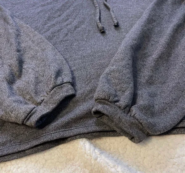 Free People Movement Work It Out Gray Hoodie NWT - Image 2