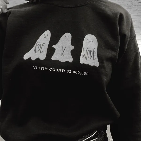 Gildan Roe V Wade ghost crewneck - Image 4
