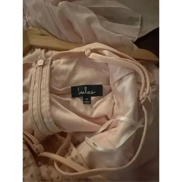 Lulu’s Glamorous Gala Pink Midi Dress Size Medium - Image 7