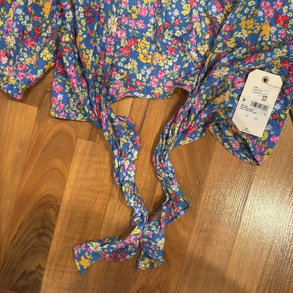 Floral billabong crop‎ top women’s size small NWT - Image 6