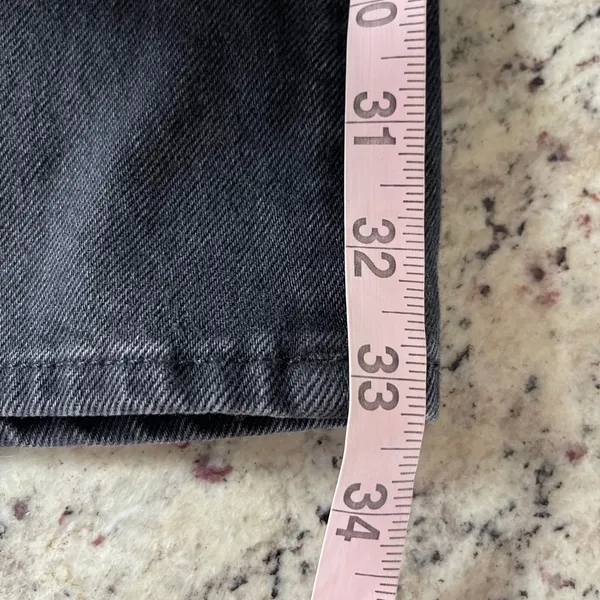 7 For All Mankind Lotta Jeans Womens 26 Black Wide Leg Patch Pocket Seamed Denim - Image 13