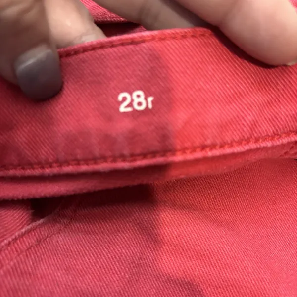Gap 1969 True Skinny Jeans Women's 28 Red Stretch Denim Skinny‎ Fit - Image 3