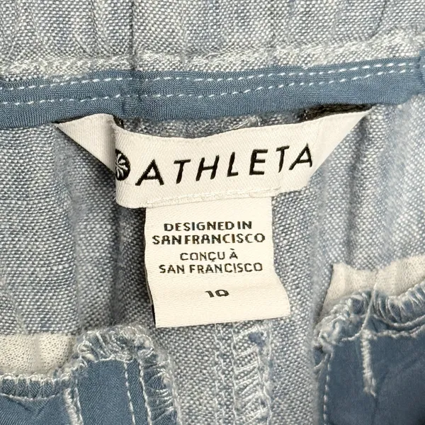 Athleta Cabo Linen Jogger Pants in Blue Women’s Size 10 - Image 10