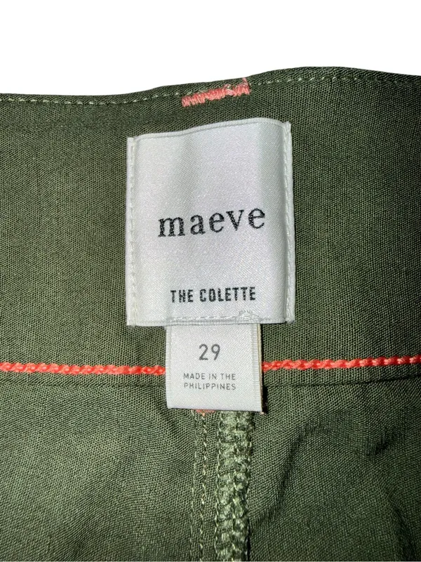 Maeve The Colette Cropped Wide-Leg Trousers Contrast-Stitch Edition - Size 29 - Image 6