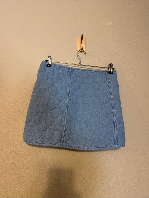 Blank‎ NYC quilted denim skirt Size 28 NWT - Image 4