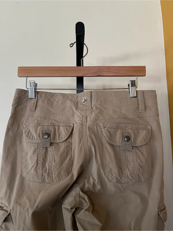 Kuhl‎ Women’s Splash Roll Up Pants Hiking Cargo Utility Outdoor Tan Khaki Size 6 - Image 5