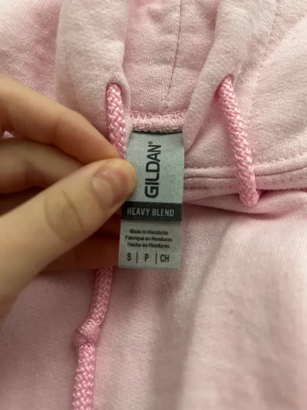Gildan Pink Hoodie - Image 3