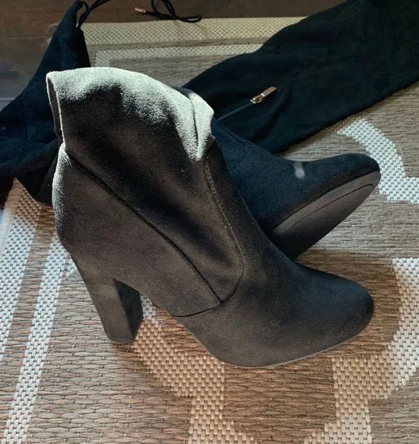Bamboo Black knee high boots - Image 4