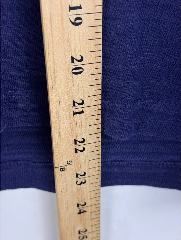 Madewell Rugby Polo Tee Navy White Stripe Oversized Coastal Preppy Size S - Image 12