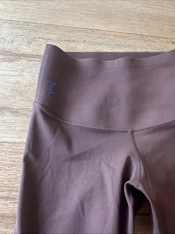 Fanka Body Sculpt 7/8‎ Leggings 2.0 Reversible Wear High Rise Compression Brown - Image 5