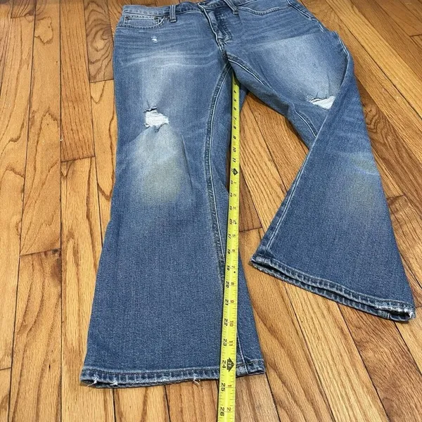 J. Crew Demi Boot Crop Distressed Jeans in Christy Wash Size‎ 27 - Image 7