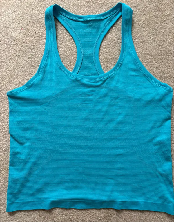 Lululemon Swifty Tech Racerback Tank Top Race Length Blue - Image 2