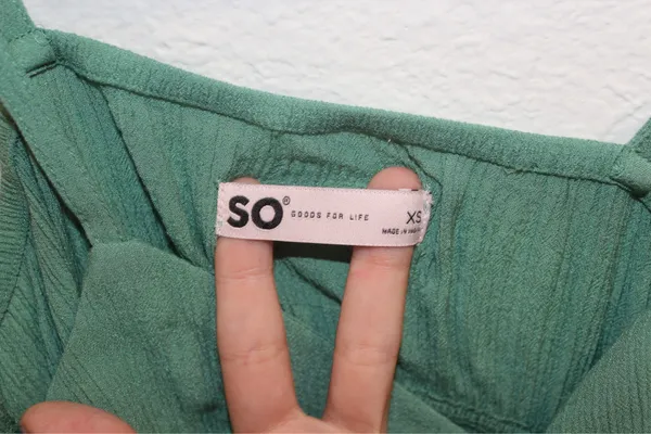 Green Summer Dress Size XS - Image 3