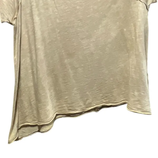 Free People Coraline Cold Shoulder Tee Shirt in Gold Oversized XS‎ - Image 6