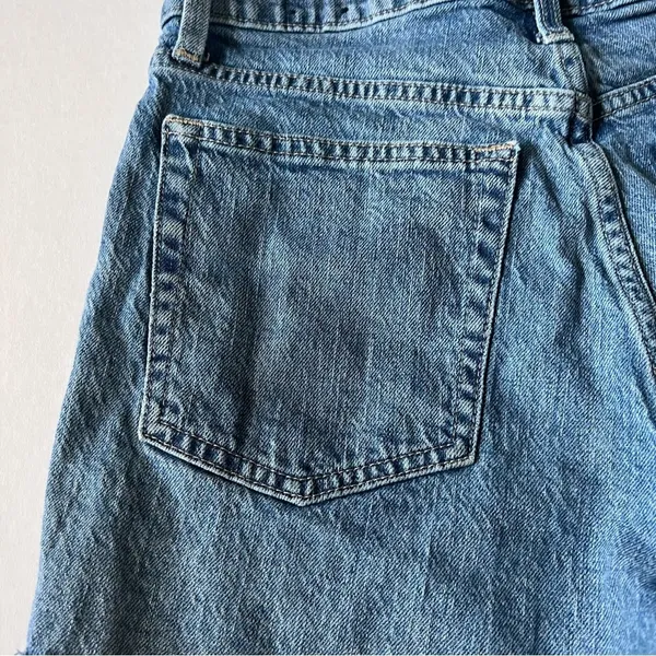 Gap denim button fly high rise cheeky shorts size 0/25 Denim - Image 11