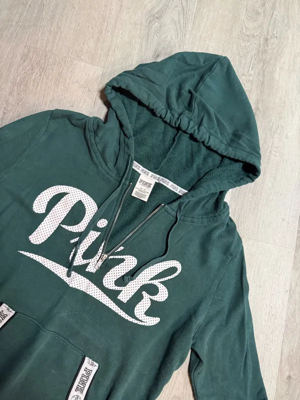 PINK Victoria's Secret quarter zip hoodie - Image 3