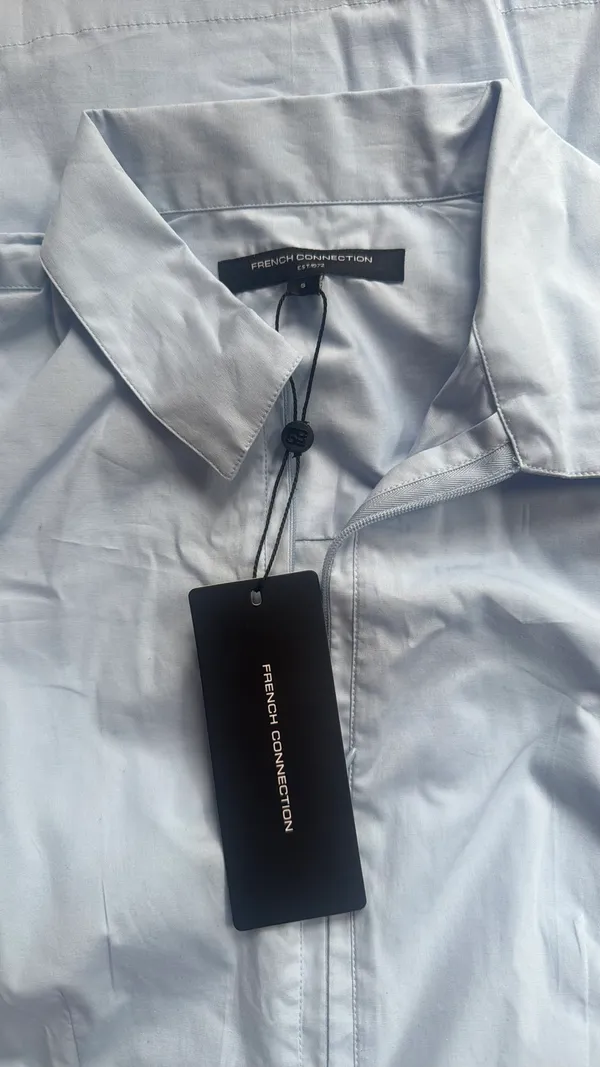French Connection Dress Blue Small - Image 3