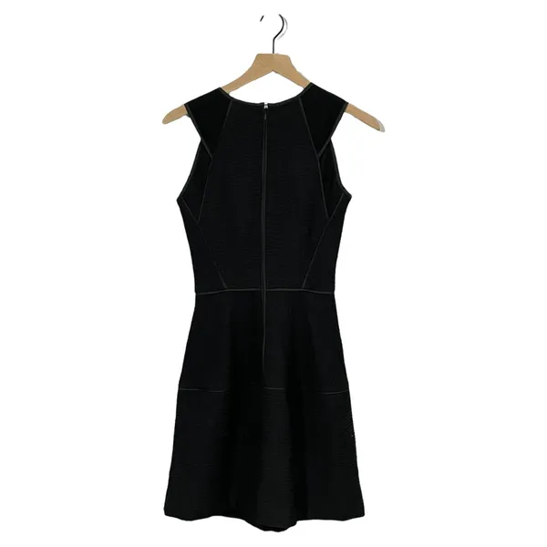 Reiss Zaria-Sheer Stripe Dress - Black - US 2 - Image 8