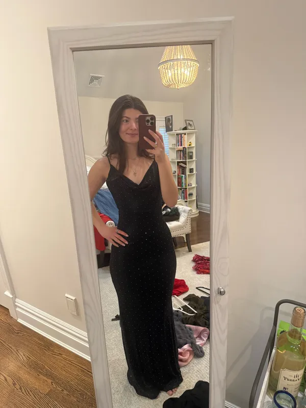 Black Tie Dress Size XS - Image 4