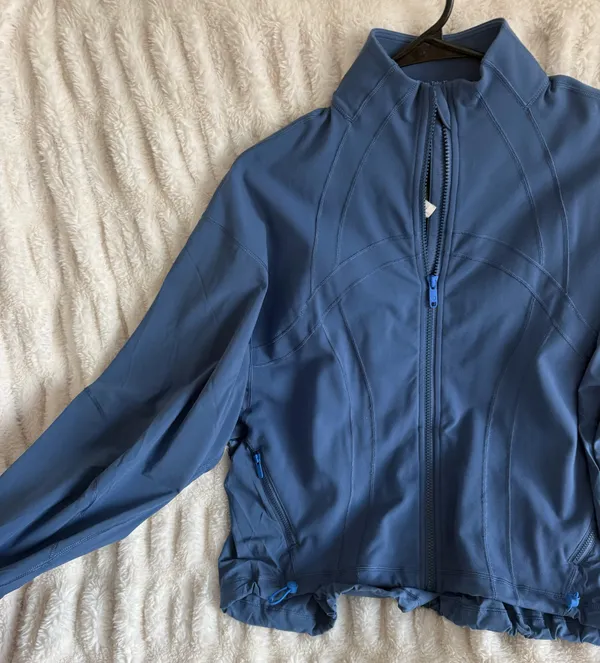 lululemon athletica Women's Slate Blue Utility Zip Jacket - Image 4