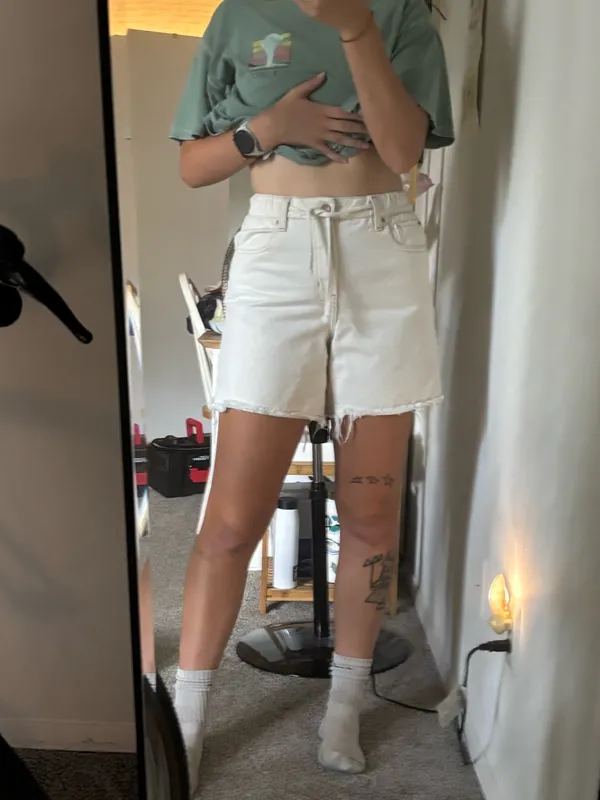 BDG White Jorts Shorts  - Image 7