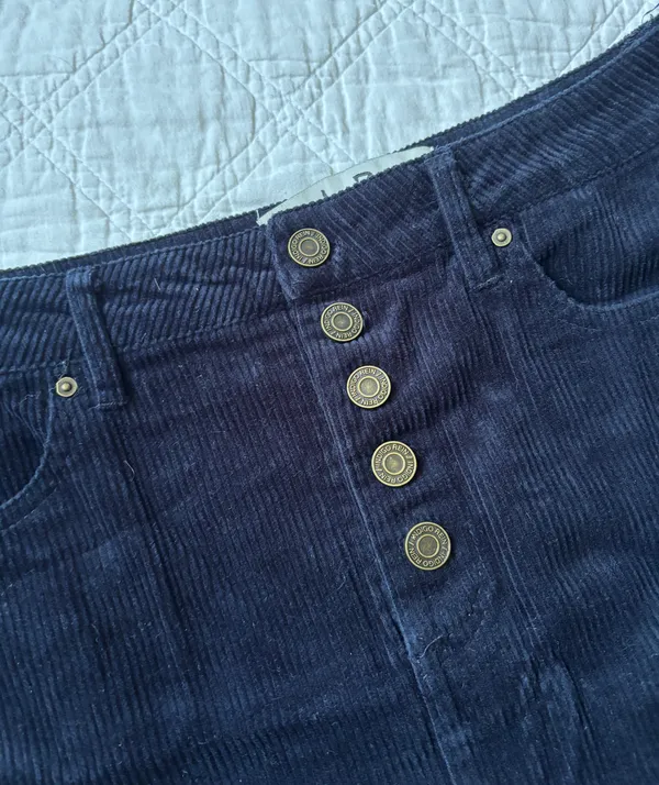 Indigo Rein Corduroy Mini Skirt - Image 2