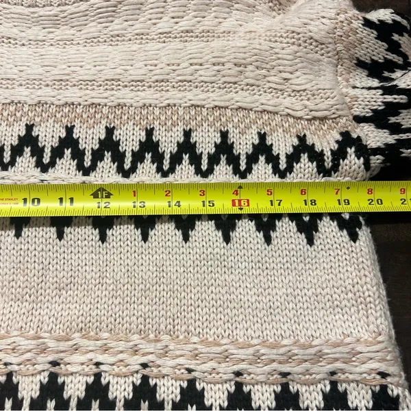 Skies Are Blue Womens Fair Isle Knit Sweater Sz S Preppy Heritage Nordic Chunky - Image 4