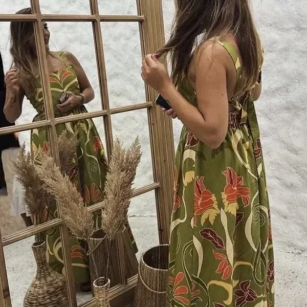 Zara Printed Midi Rio Dress - Image 2