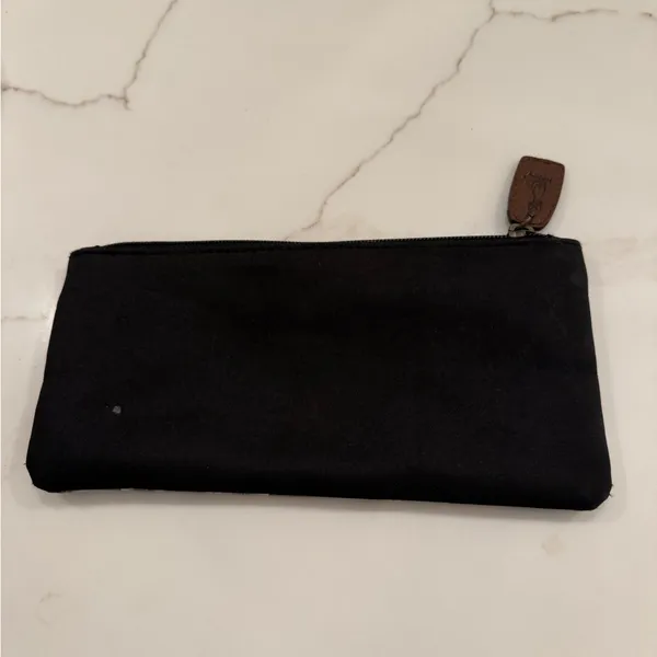 Cat Print Zipper Pouch Brown - Image 2