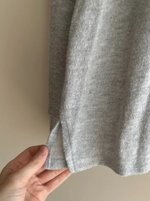 Lucky Brand Mockneck Heather Grey Cozy Stretch Sweater Top, Size Small - Image 9