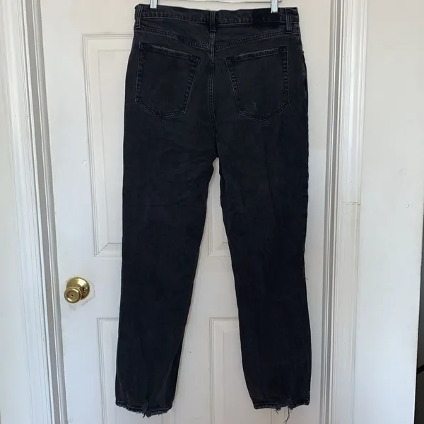 Abercrombie & Fitch Curve Love Distressed 90’s Straight Ultra High Rise Jeans - Image 2