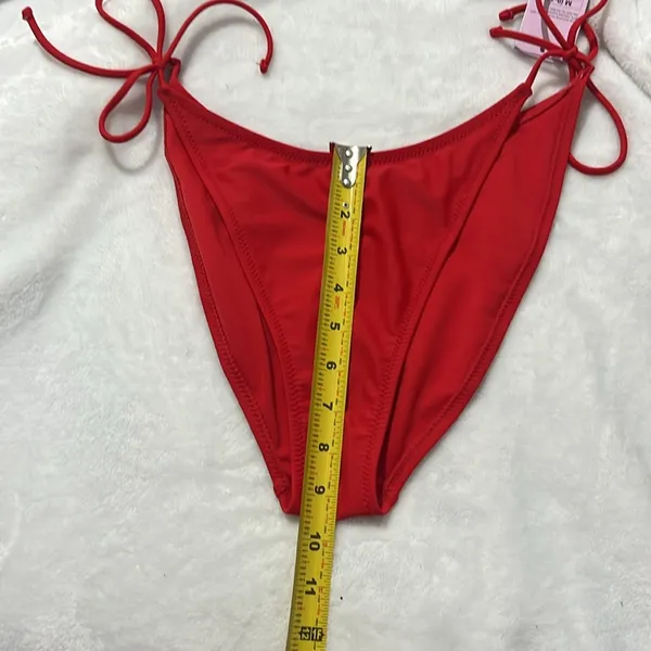 New Wild Fable Women’s Red String Bikini Bottoms Size Medium NWT - Image 8