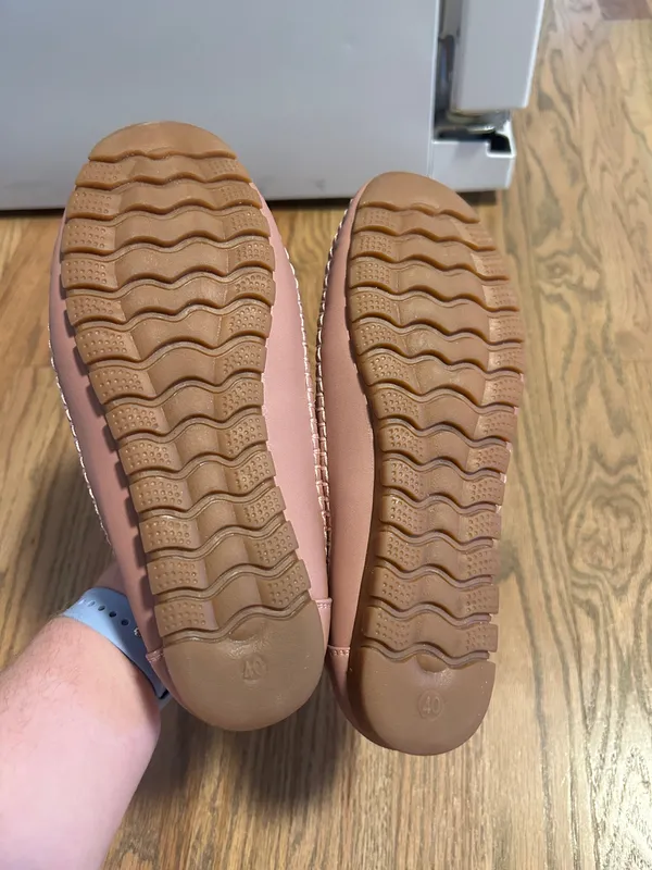 Brand New Mauve Leather Loafer Flats - Image 5