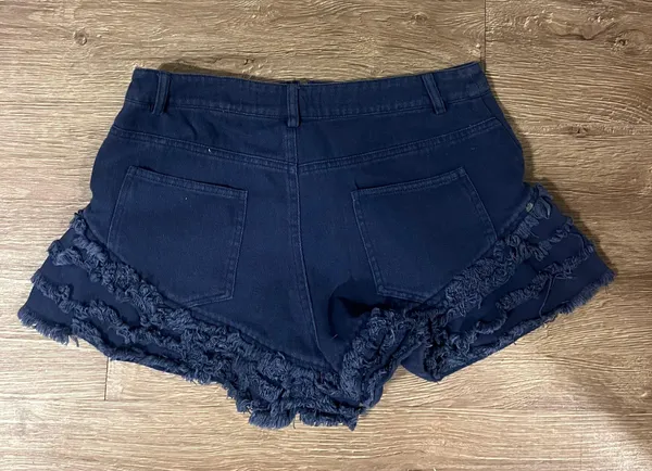 Lizard Thicket Blue Flare Jean Shorts - Image 2