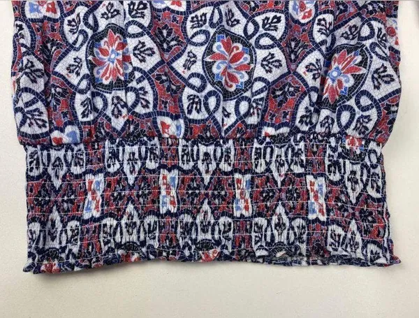MICHAEL Michael Kors Multicolored Pattern Top Size M - Image 4