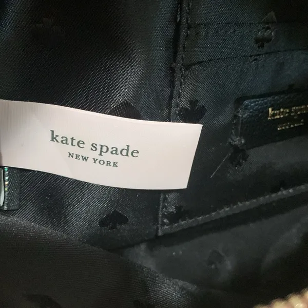 Kate Spade Dawn Nylon Pink Belt Bag Waist Fanny Pack rose color black gold trim - Image 6