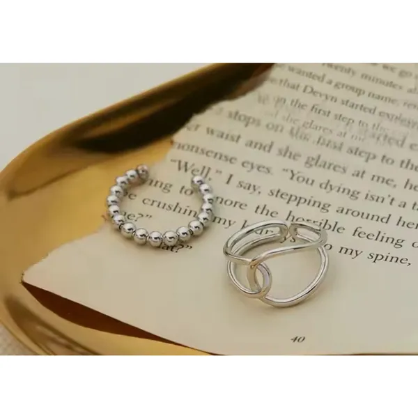Boutique NEW Unisex Handmade‎ 925 Sterling Silver Knot Band Ring, Adjustable - Image 3