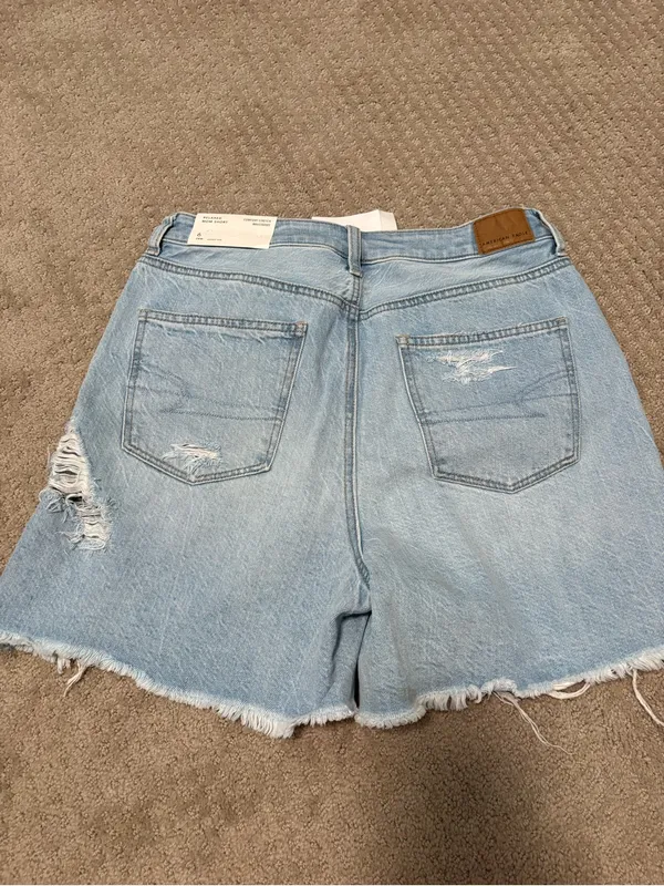 NWT American Eagle Denim Baggy Mom Short - Image 5