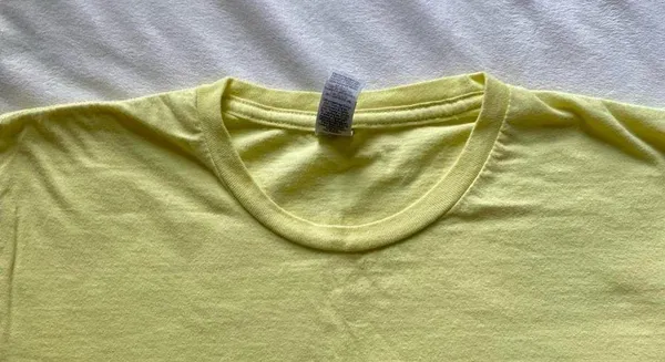 pastel yellow and blue Notre Dame knitting club shirt - Image 3
