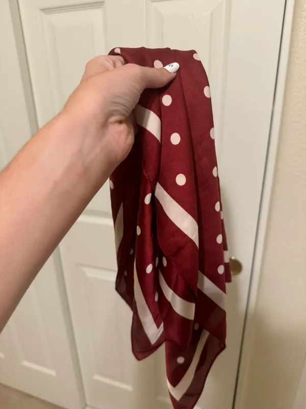 Showpo Polkadot Red Scarf - Image 2