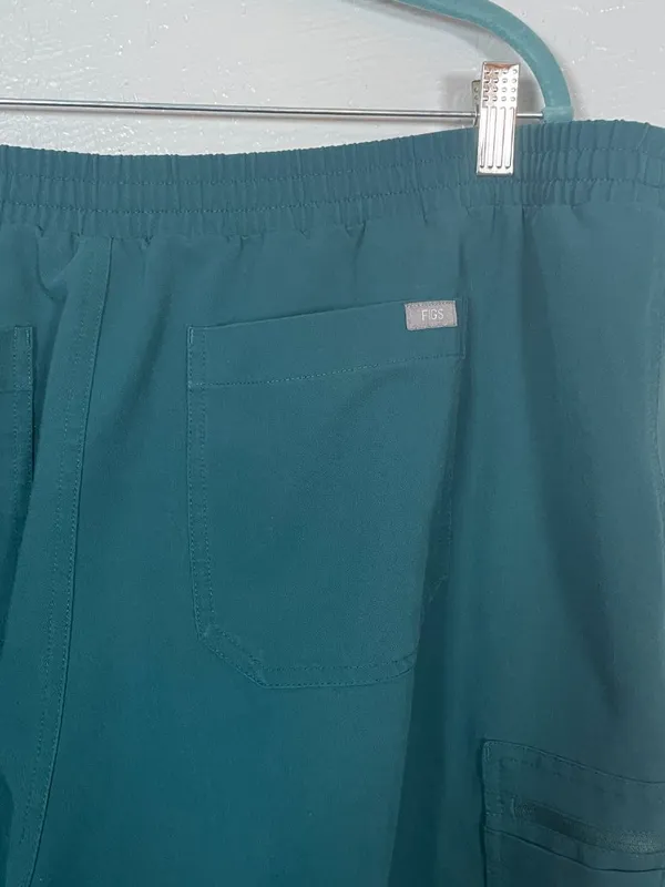 Figs Women Plus Size XXL Caribbean Blue Yola Skinny Scrub Pants Drawstring - Image 7
