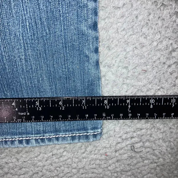 Hydraulic Y2K Bootcut Jeans 8 30x31 Low Rise Fleur De Lis Embellished McBling - Image 16