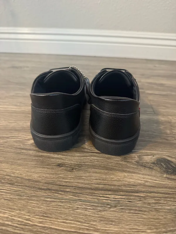 MUNY by Marc Joseph Black Leather Mesh Slip-On Sneakers Size 7.5 - Image 7