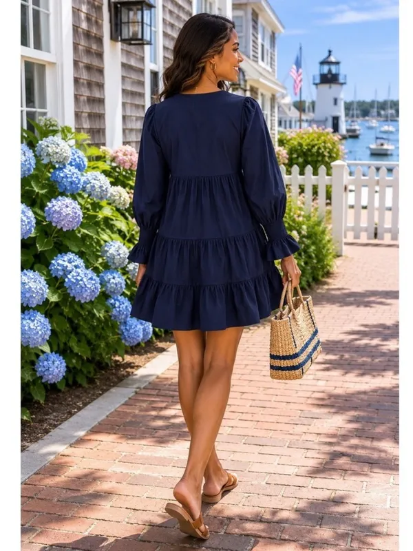 Tuckernuck pomander place Kenzo‎ Dress navy sz S - Image 2