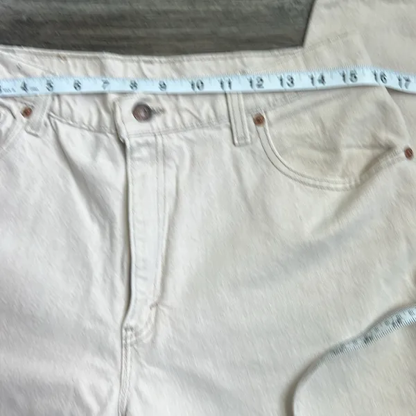 Vtg 1993 Levi’s Women’s Oat Colored High Waist Straight Leg Denim Fall‎ Sz 14 ◼️ - Image 4