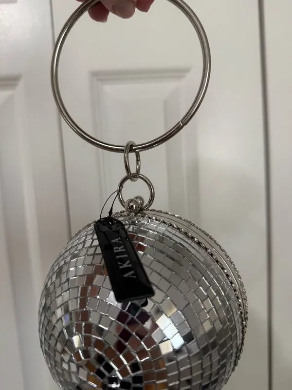 Brand New Akira Raise A Glass Disco Ball Purse - Image 5