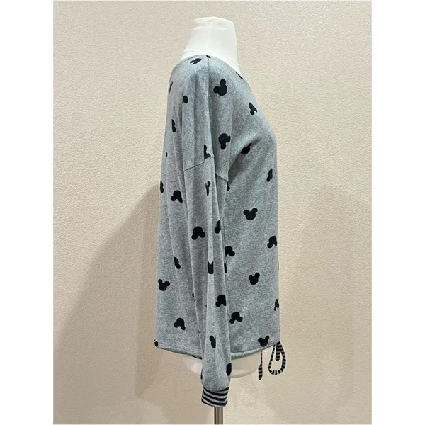 Disney Mickey Mouse Grey Lightweight Sweatshirt Size Small - Image 6