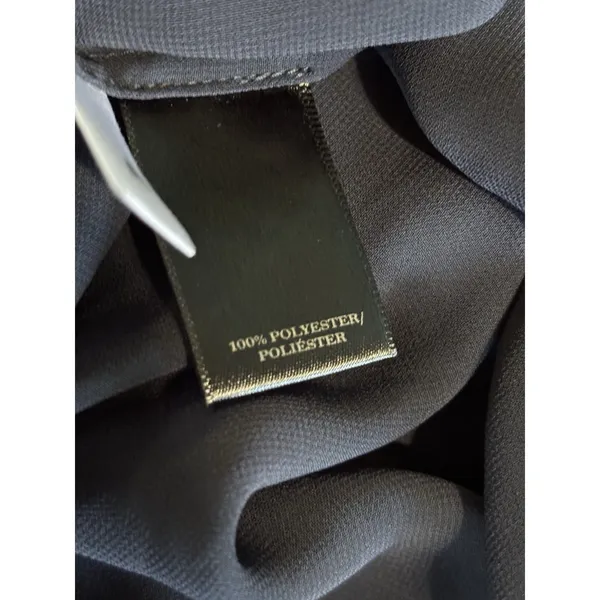 Ann Taylor Black Sheer Chiffon Long‎ Sleeve Blouse Size M Twist/Open Back - Image 8